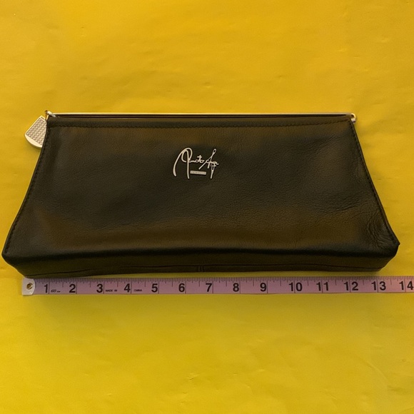 🟠 Renato Angi 🟠 ‘Vanesia’ black lambskin leather cross body bag/clutch - Picture 8 of 9